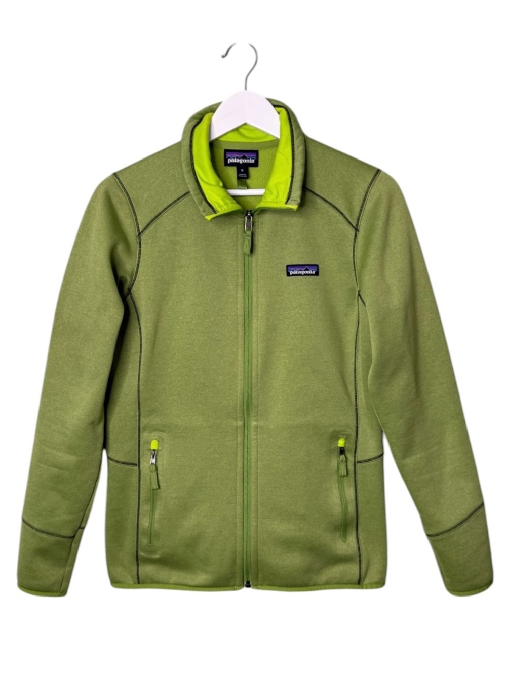 Patagonia Tech Fleece Jacket Full Zip Green Women’s Size Medium